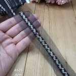 نوار ملیله دوزی کد A508 بسته 10 یاردی سایز 4 سانت