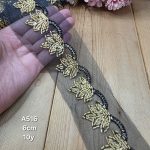 نوار ملیله دوزی کد A516 بسته 10 یاردی سایز 6سانت