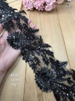 نوار ملیله دوزی کد A540 بسته 5 یاردی سایز 12سانت