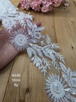نوار ملیله دوزی کد A540 بسته 5 یاردی سایز 12سانت