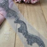 نوار ملیله دوزی کد A586 بسته 5 یاردی سایز 7 سانت