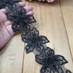 نوار ملیله دوزی کد A674 بسته 5 یاردی سایز 8 سانت