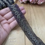 نوار ملیله دوزی کد MA497 بسته 10 یاردی سایز 2.5 سانت