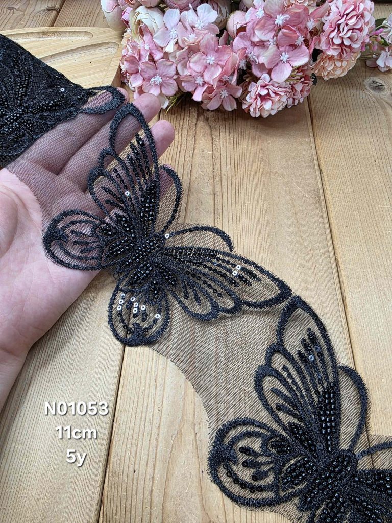 نوار ملیله دوزی کد N01053 بسته 5 یاردی سایز 11 سانت