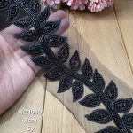 نوار ملیله دوزی کد NO1040 بسته 5 یاردی سایز 9 سانت