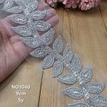 نوار ملیله دوزی کد NO1040 بسته 5 یاردی سایز 9 سانت..