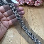 نوار ملیله دوزی کد NO122 بسته 10 یاردی سایز 4 سانت