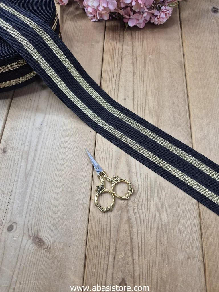 کش طرح دار سایز 6 سانت بسته 18 یاردی
